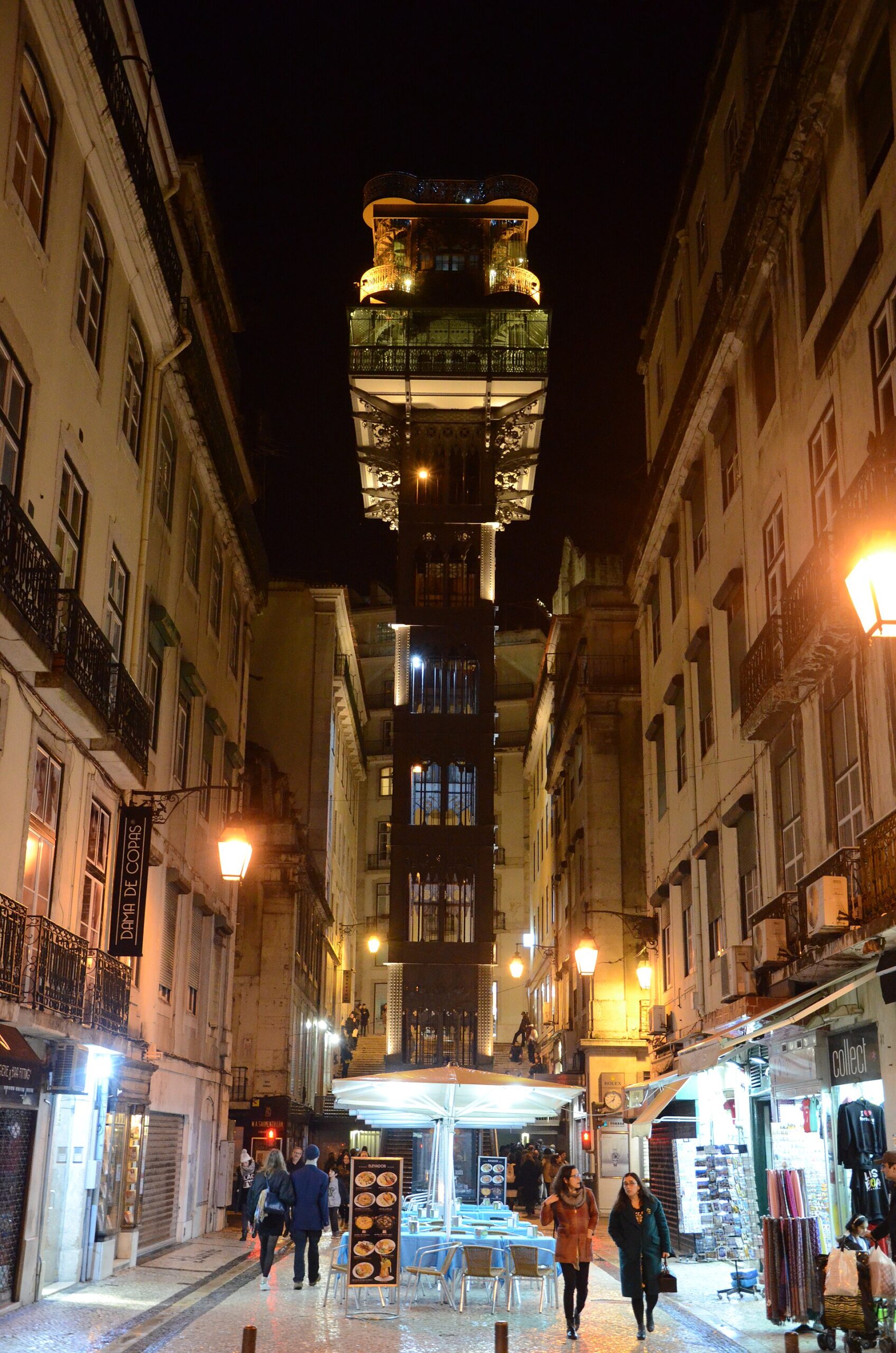 Elevador de Santa Justa en Lisboa